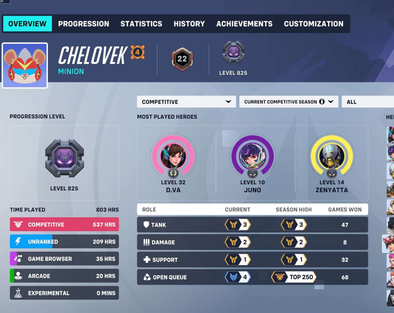 продажа аккаунта к игре Overwatch